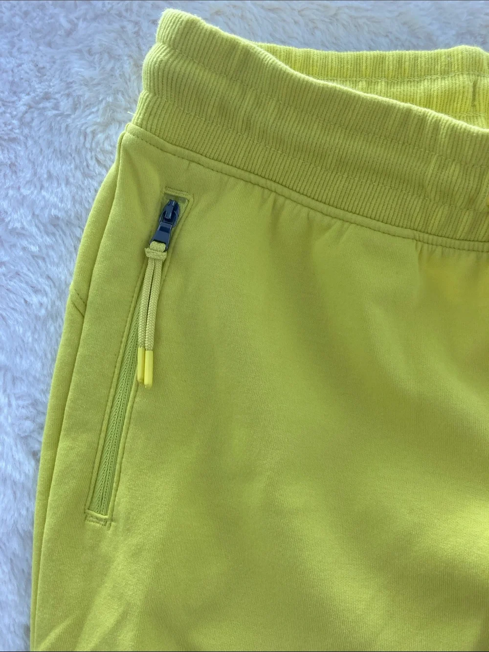 SALE! Old Navy Lime Green Pink Drawstring Jogger Sweatpants Zip Pockets L 10-12